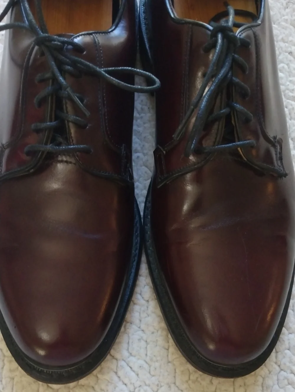 British Walkers Oxblood/Burgundy Leather Derby Shoes 10.5 D (Made in the USA)